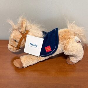 Nellie Plush Horse Toy - Tan and Navy